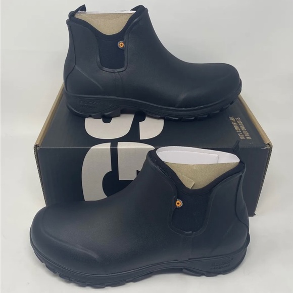 BOGS Men's Sauvie Slip on Low Height Chukka Waterproof Rain Boot Size 10 - Picture 6 of 7